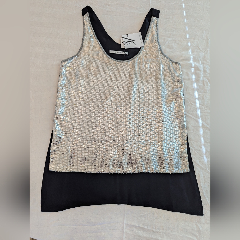 DVF Diane von Furstenberg Sequined Top